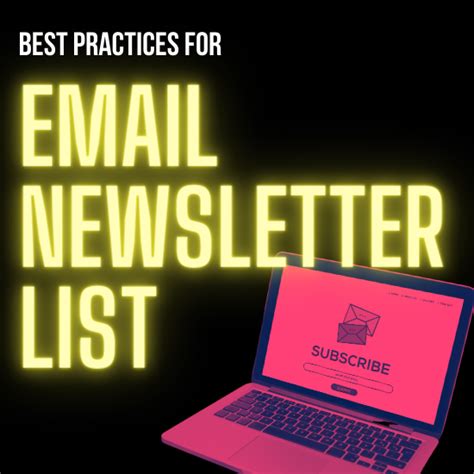 top musician offering email newsletters